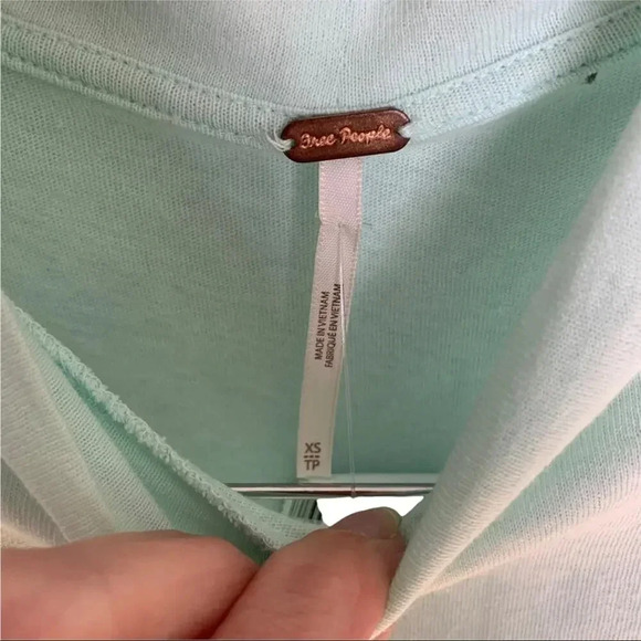 Free People cropped short sleeve top xs/tp - Picture 5 of 5